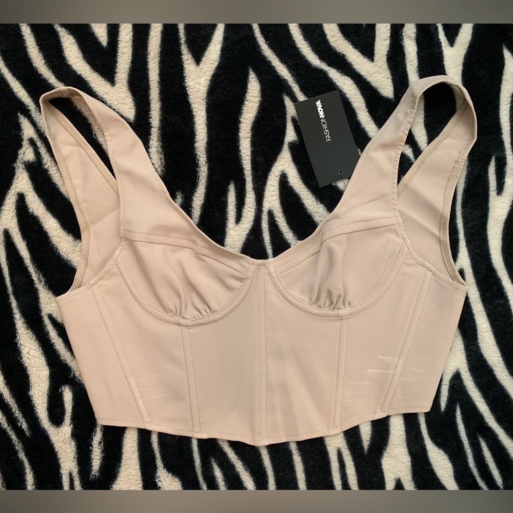nude corset from fashion nova